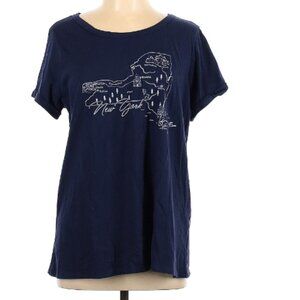 Torrid Navy Blue T-Shirt w/ New York State Map